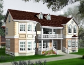 Villa Continental modle 3D