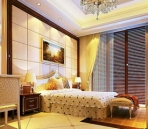 Classic europen chambre  coucher de style (avec des cartes, le rseau de la lumire)