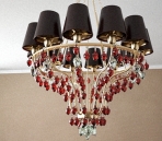 Red lustre en cristal de modle