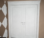 La porte du blanc d