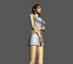 Avec un modle 3D du squelette fminin (format maximum)