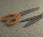 Modle 3D de ciseaux