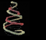 Arbre de Noël dcor lumire les bulbes et les rubans