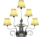 Europenne de luxe de style lampe de table Modles 3D