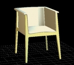 Modle 3D de canaps-lits et tabourets meubles 2-5 mois