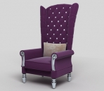 Haut Purple-back canap Modle 3D
