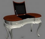 Modle 3D de style europen, une coiffeuse